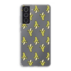 CaseCompany Bananas: Samsung Galaxy S21 FE Transparant Hoesje