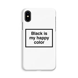 CaseCompany Black is my happy color: iPhone Xs Volledig Geprint Hoesje