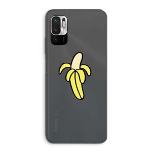 CaseCompany Banana: Xiaomi Redmi Note 10 5G Transparant Hoesje