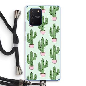 CaseCompany Cactus Lover: Samsung Galaxy Note 10 Lite Transparant Hoesje met koord