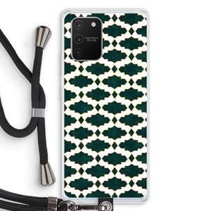 CaseCompany Moroccan tiles: Samsung Galaxy S10 Lite Transparant Hoesje met koord