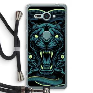 CaseCompany Cougar and Vipers: Sony Xperia XZ2 Compact Transparant Hoesje met koord