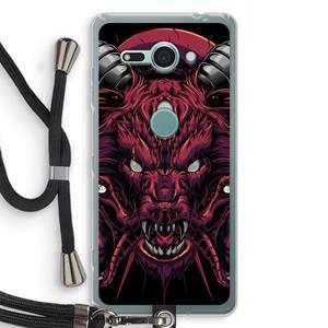 CaseCompany Hell Hound and Serpents: Sony Xperia XZ2 Compact Transparant Hoesje met koord