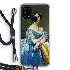 CaseCompany Eleonore: Samsung Galaxy M31 Transparant Hoesje met koord
