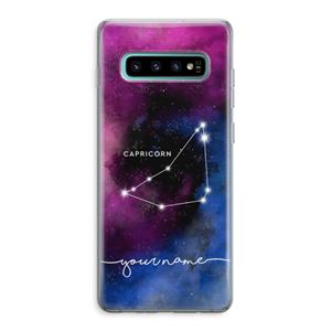 CaseCompany Sterrenbeeld - Donker: Samsung Galaxy S10 Plus Transparant Hoesje