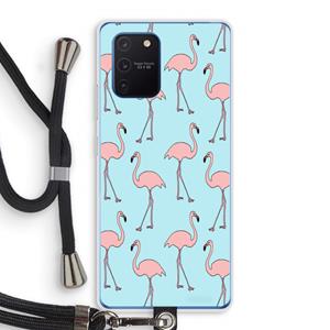 CaseCompany Anything Flamingoes: Samsung Galaxy Note 10 Lite Transparant Hoesje met koord