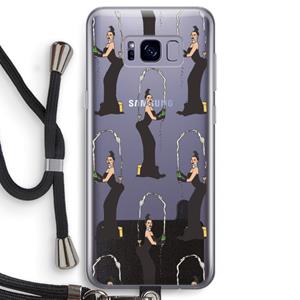 CaseCompany Pop Some Kim: Samsung Galaxy S8 Transparant Hoesje met koord
