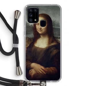 CaseCompany Mona Lisa: Samsung Galaxy M31 Transparant Hoesje met koord