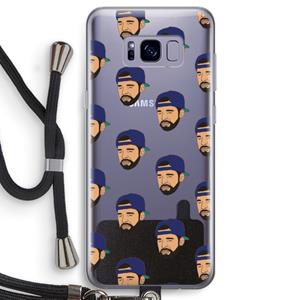 CaseCompany Drake Away: Samsung Galaxy S8 Transparant Hoesje met koord