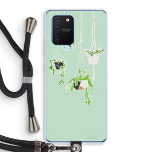 CaseCompany Hang In There: Samsung Galaxy Note 10 Lite Transparant Hoesje met koord