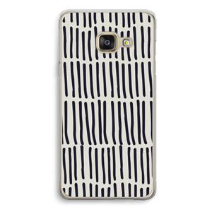 CaseCompany Moroccan stripes: Samsung A3 (2017) Transparant Hoesje