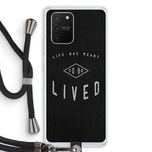 CaseCompany To be lived: Samsung Galaxy S10 Lite Transparant Hoesje met koord