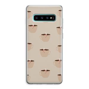 CaseCompany Morning coffee: Samsung Galaxy S10 Plus Transparant Hoesje