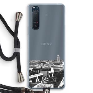 CaseCompany Marrakech Skyline : Sony Xperia 5 II Transparant Hoesje met koord