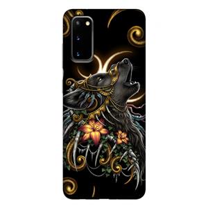 CaseCompany Huilende Wolf: Samsung Galaxy S20 Tough Case