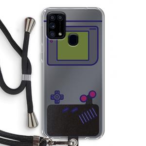 CaseCompany Game On: Samsung Galaxy M31 Transparant Hoesje met koord