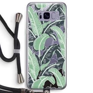 CaseCompany This Sh*t Is Bananas: Samsung Galaxy S8 Transparant Hoesje met koord