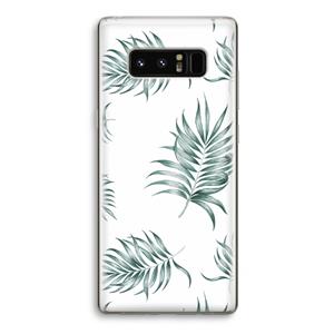 CaseCompany Simple leaves: Samsung Galaxy Note 8 Transparant Hoesje