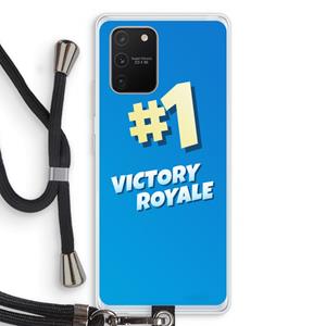 CaseCompany Victory Royale: Samsung Galaxy S10 Lite Transparant Hoesje met koord