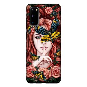 CaseCompany Lady Moth: Samsung Galaxy S20 Tough Case