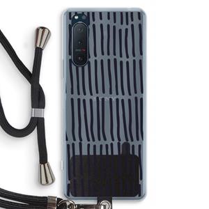 CaseCompany Moroccan stripes: Sony Xperia 5 II Transparant Hoesje met koord