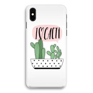 CaseCompany I love cacti: iPhone X Volledig Geprint Hoesje