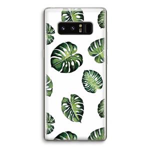 CaseCompany Tropische bladeren: Samsung Galaxy Note 8 Transparant Hoesje