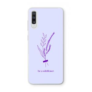 CaseCompany Be a wildflower: Samsung Galaxy A70 Transparant Hoesje