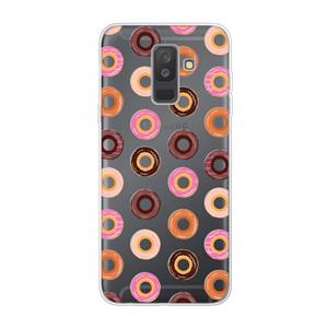 CaseCompany Donuts: Samsung Galaxy A6 Plus (2018) Transparant Hoesje