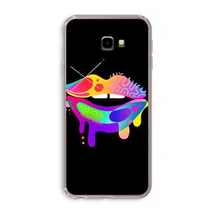 CaseCompany Lip Palette: Samsung Galaxy J4 Plus Transparant Hoesje