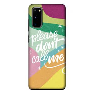 CaseCompany Don't call: Samsung Galaxy S20 Tough Case