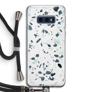 CaseCompany Terrazzo N°2: Samsung Galaxy S10e Transparant Hoesje met koord
