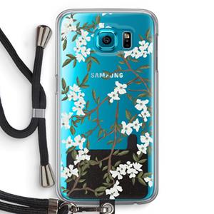 CaseCompany Blossoming spring: Samsung Galaxy S6 Transparant Hoesje met koord