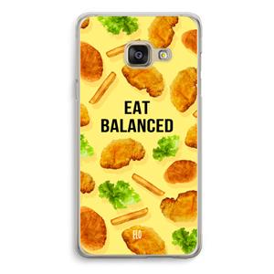 CaseCompany Eat Balanced: Samsung A3 (2017) Transparant Hoesje
