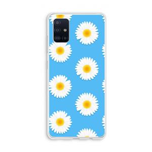 CaseCompany Margrietjes: Galaxy A51 4G Transparant Hoesje
