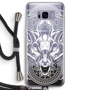 CaseCompany Oh Deer: Samsung Galaxy S8 Transparant Hoesje met koord