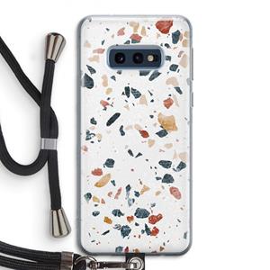 CaseCompany Terrazzo N°4: Samsung Galaxy S10e Transparant Hoesje met koord