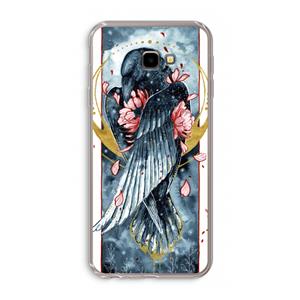CaseCompany Golden Raven: Samsung Galaxy J4 Plus Transparant Hoesje