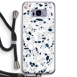 CaseCompany Terrazzo N°1: Samsung Galaxy S8 Transparant Hoesje met koord