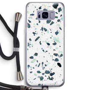 CaseCompany Terrazzo N°2: Samsung Galaxy S8 Transparant Hoesje met koord