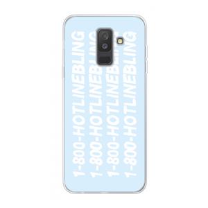 CaseCompany Hotline bling blue: Samsung Galaxy A6 Plus (2018) Transparant Hoesje