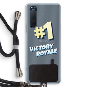 CaseCompany Victory Royale: Sony Xperia 5 II Transparant Hoesje met koord