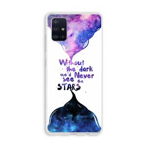 CaseCompany Stars quote: Galaxy A51 4G Transparant Hoesje