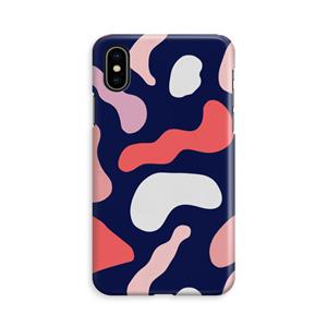 CaseCompany Memphis Shapes Pink: iPhone Xs Volledig Geprint Hoesje