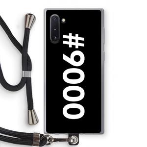 CaseCompany 9000: Samsung Galaxy Note 10 Transparant Hoesje met koord