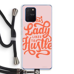 CaseCompany Hustle Lady: Samsung Galaxy Note 10 Lite Transparant Hoesje met koord