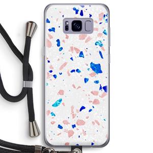 CaseCompany Terrazzo N°6: Samsung Galaxy S8 Transparant Hoesje met koord