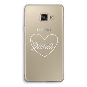 CaseCompany Friends heart pastel: Samsung A3 (2017) Transparant Hoesje