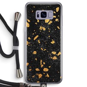 CaseCompany Terrazzo N°7: Samsung Galaxy S8 Transparant Hoesje met koord