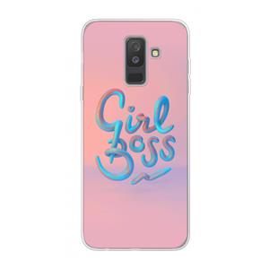 CaseCompany Girl boss: Samsung Galaxy A6 Plus (2018) Transparant Hoesje